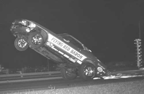 Tri-City Dragway - Flying Red Baron Crash From Fred Militello Photo By Don Ruppel 